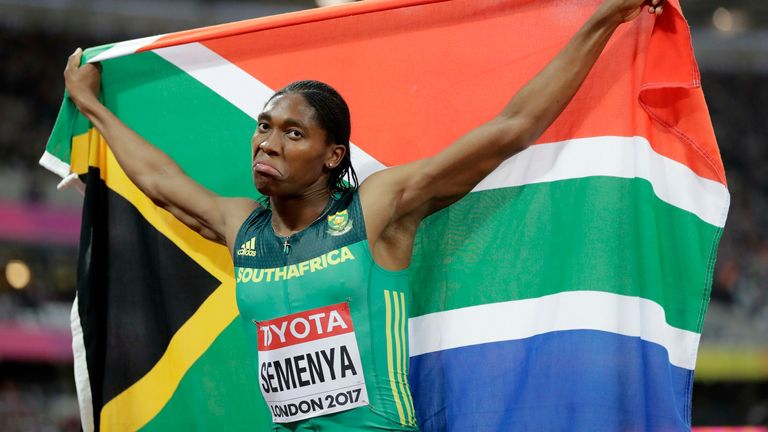 South Africa's Caster Semenya has unable to compete since 2019 due to introduction of limits on testosterone levels for female athletes by World Athletics