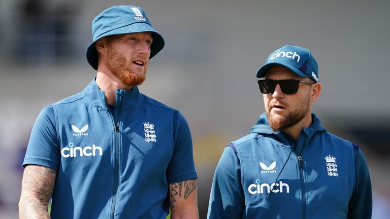 England v Australia - LV= Insurance Ashes Series 2023 - Third Test - Day One - Headingley
England captain Ben Stokes and head coach Brendon McCullum before day one of the third Ashes test match at Headingley, Leeds. Picture date: Thursday July 6, 2023.
