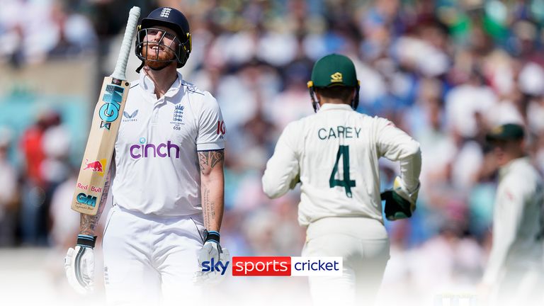 BEN STOKES WICKET SECOND INNINGS FIFTH TEST THE OVAL