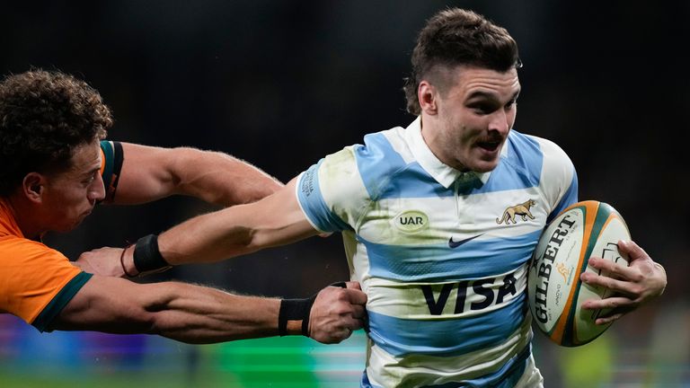 Argentina's Mateo Carreras was among the try scorers as they secured a deserved win in Australia late on