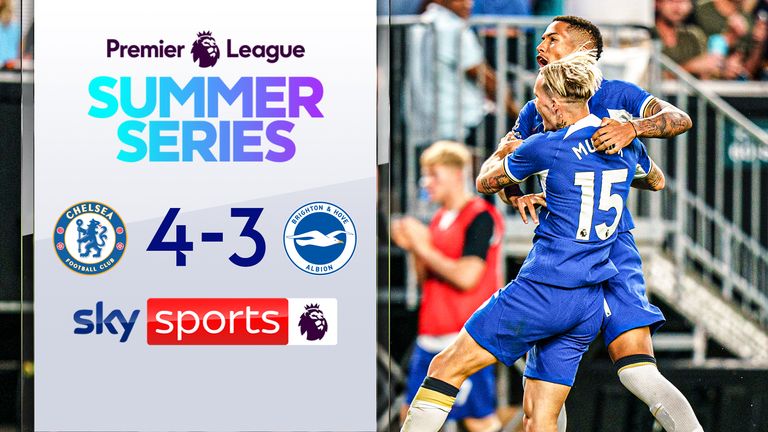 Chelsea beat Brighton 4-3 in the summer Premier League series