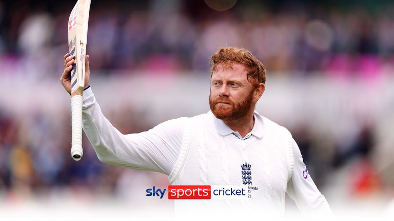 Jonny Bairstow misses out on a Test century after Jimmy Anderson is trapped LBW and England are all out for 592.
