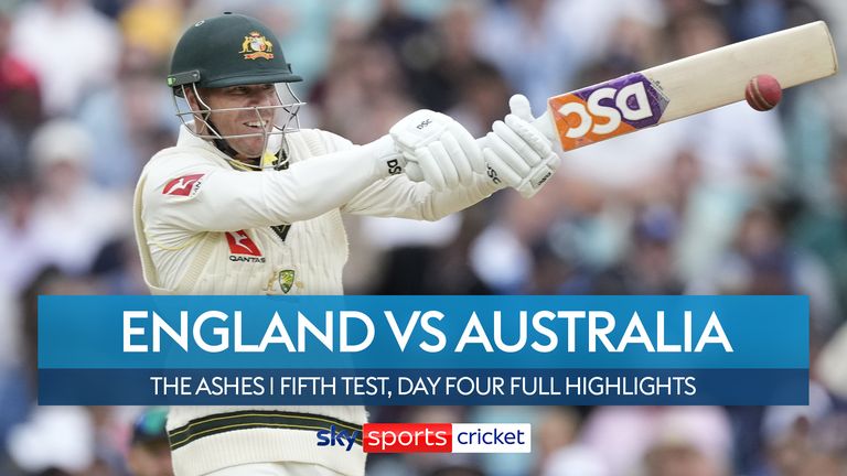 Highlights of the fourth day from the fifth test of the Ashes