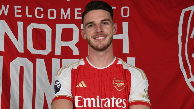 Declan Rice has signed for Arsenal from West Ham