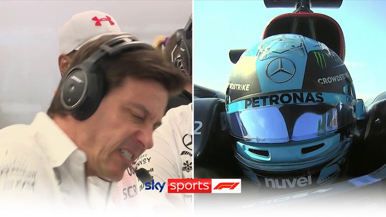 Mercedes team principal, Toto Wolff slams his fist as George Russell only qualifies 18th at the Hungarian GP.