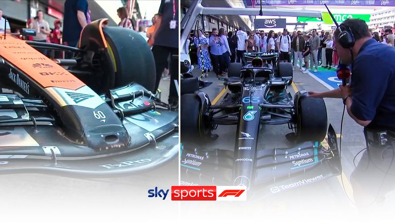 Sky F1&#39;s Ted Kravitz explains how new front wings for Mercedes and McLaren could boost their performance at the British Grand Prix.