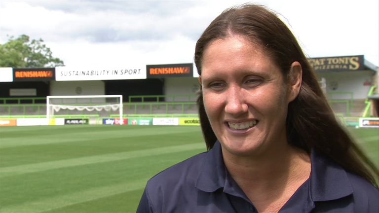 Hannah Dingley has made history at Forest Green