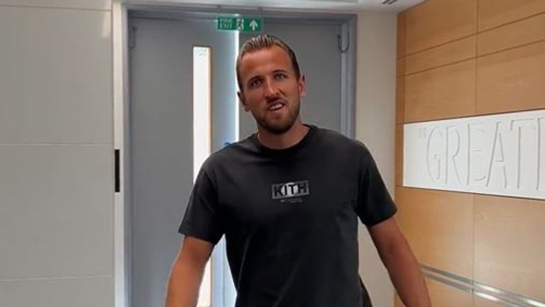 Harry Kane returned for pre-season training at Tottenham on Wednesday 