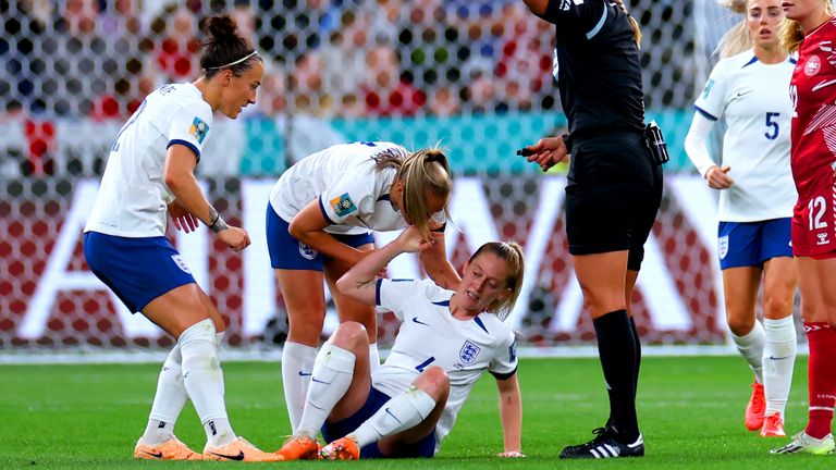England's Keira Walsh injured during Women's World Cup match vs Denmark