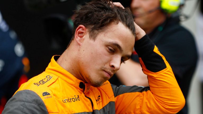RED BULL RING, AUSTRIA - JULY 01: Lando Norris, McLaren, after the Sprint shootout during the Austrian GP at Red Bull Ring on Saturday July 01, 2023 in Spielberg, Austria. (Photo by Zak Mauger / LAT Images)