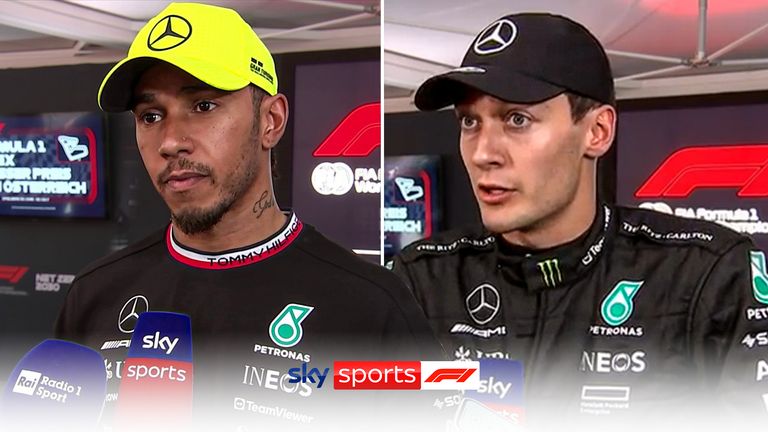 Mercedes drives Lewis Hamilton and George Russell reflect on their sprint races, with the former saying he believes he could have been on the podium