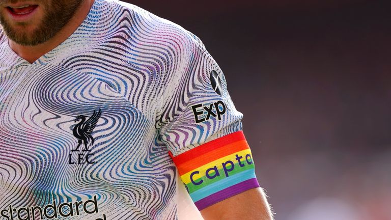 Premier League clubs actively support LGBTQ+ initiatives, including Stonewall's Rainbow Laces campaign