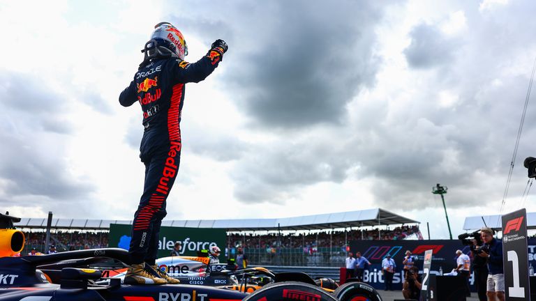 Max Verstappen's first win at Silverstone sees Red Bull claim their eleventh consecutive win; a record shared with McLaren