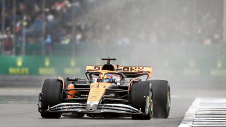 SILVERSTONE CIRCUIT, UNITED KINGDOM - JULY 08: Oscar Piastri, McLaren MCL60 during the British GP at Silverstone Circuit on Saturday July 08, 2023 in Northamptonshire, United Kingdom. (Photo by Mark Sutton / Sutton Images)