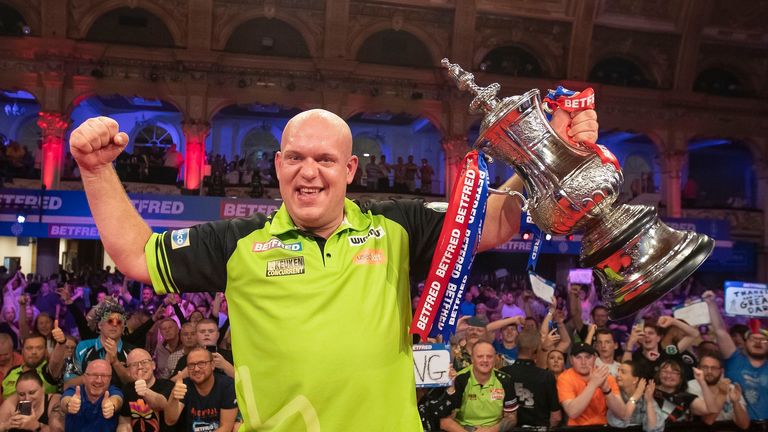 Michael Van Gerwen will be looking to clinch back-to-back Matchplay titles as the event gets under way in Blackpool on Saturday
