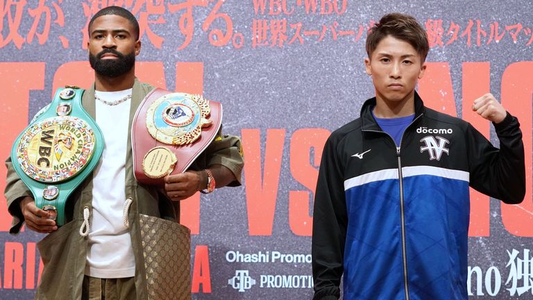 Naoya Inoue and Stephen Fulton (Photo: Naoki Fukuda/Top Rank)