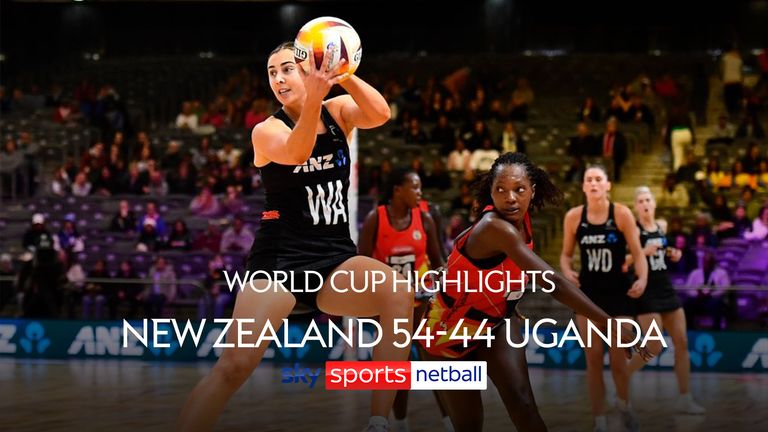 CAPE TOWN, SOUTH AFRICA - JULY 29: Gina Crampton of New Zealand during the Netball World Cup 2023, Pool D match between New Zealand and Uganda at Cape Town International Convention Centre Court 1 on July 29, 2023 in Cape Town, South Africa. (Photo by Ashley Vlotman/Gallo Images/Netball World Cup 2023 via Getty Images)