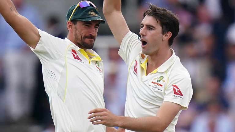 Mitchell Starc and Pat Cummins (PA Images)