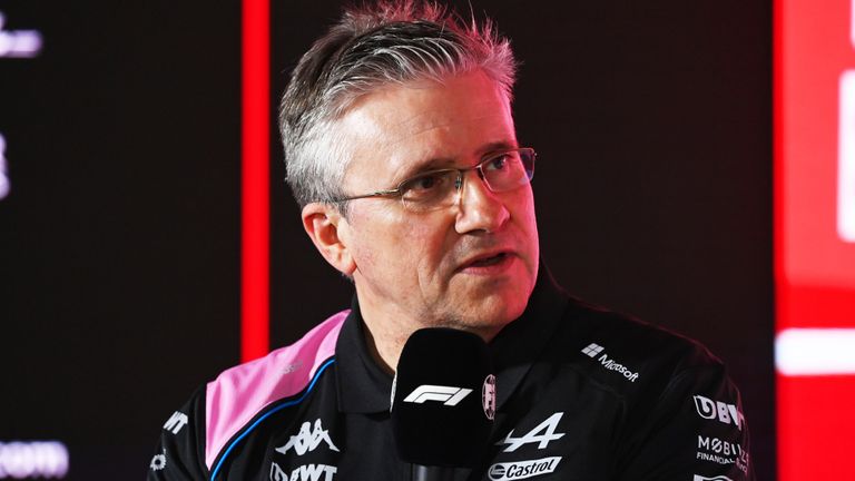 BAHRAIN INTERNATIONAL CIRCUIT, BAHRAIN - MARCH 03: Pat Fry, Chief Technical Officer, Alpine F1 Team, in a Press Conference during the Bahrain GP at Bahrain International Circuit on Friday March 03, 2023 in Sakhir, Bahrain. (Photo by Mark Sutton / Sutton Images)