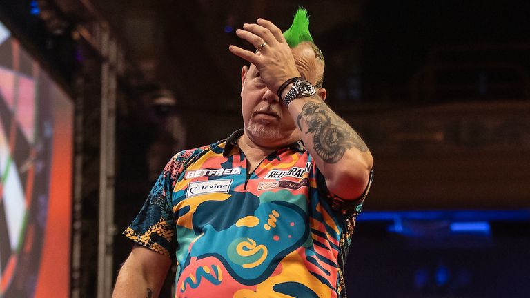 Peter Wright at the World Matchplay