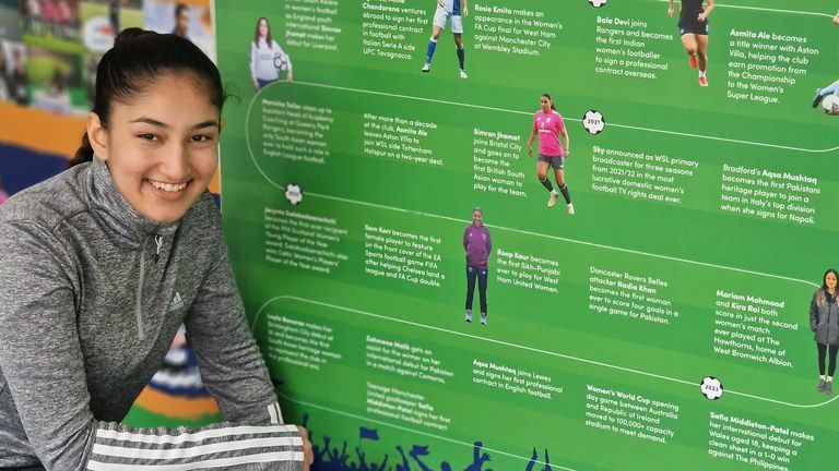 Roop Kaur Bath is featured in the first timeline capturing the journey of South Asian heritage female players in the English game