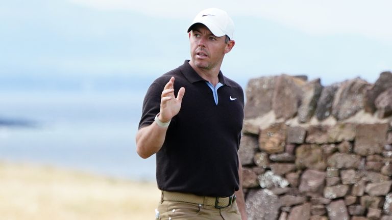 Rory McIlroy had five birdies and two bogeys in his 67 at the Scottish Open on Saturday