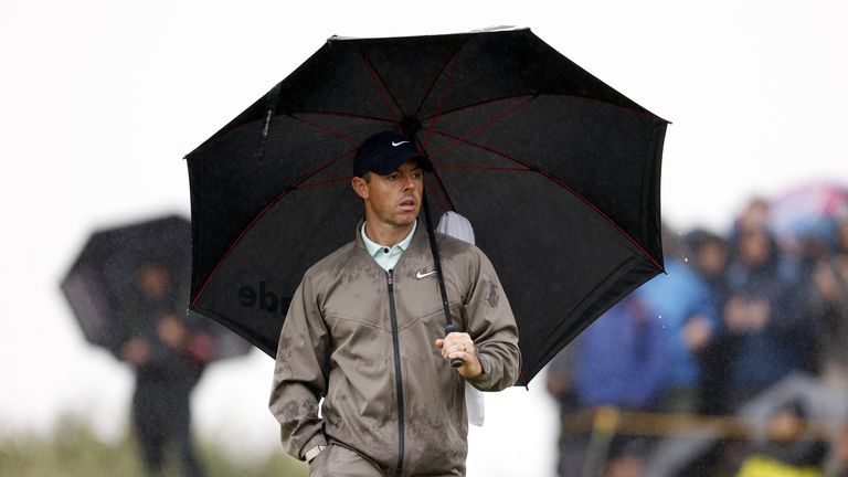 Rory Mcllroy during Round Four of The Open at Royal Liverpool