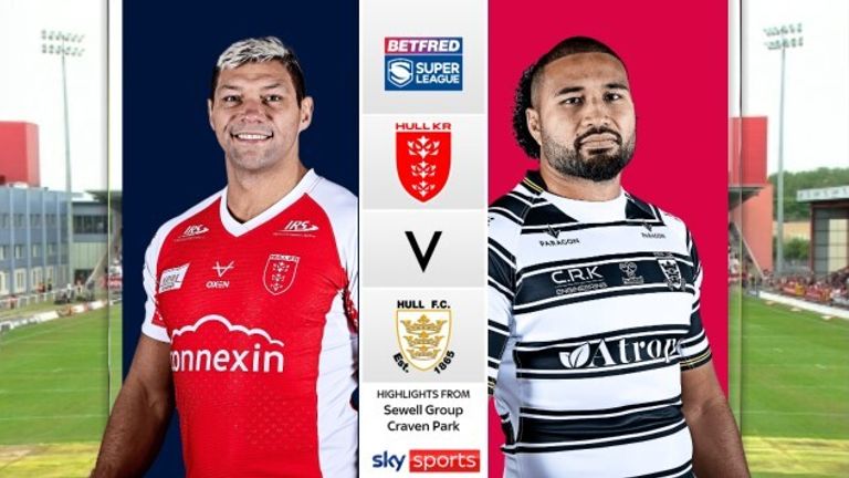 Highlights of the Super League match between Hull KR and Hull FC.