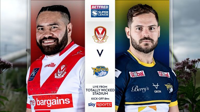 Highlights of the Super League match between St Helens and Leeds Rhinos.