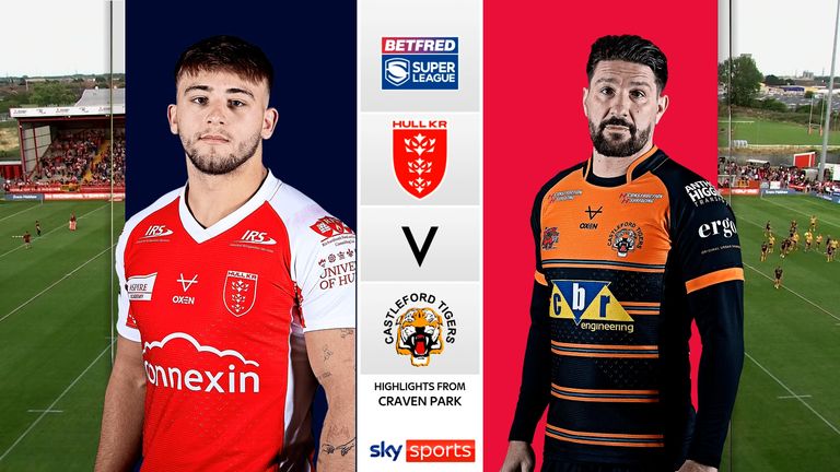 Highlights of the Super League match between Hull Kingston Rovers and Castleford Tigers.