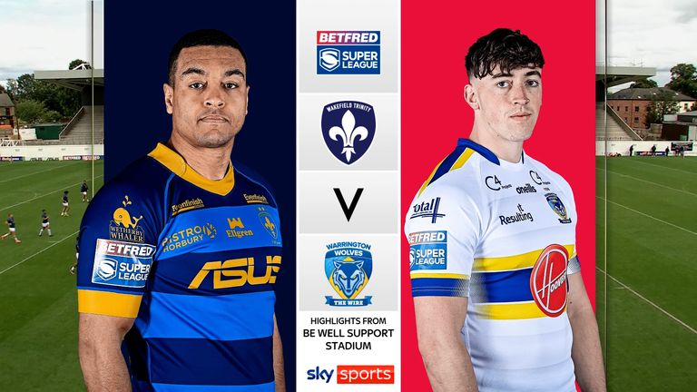 Highlights of the Betfred Super League match between Wakefield Trinity and Warrington Wolves.
