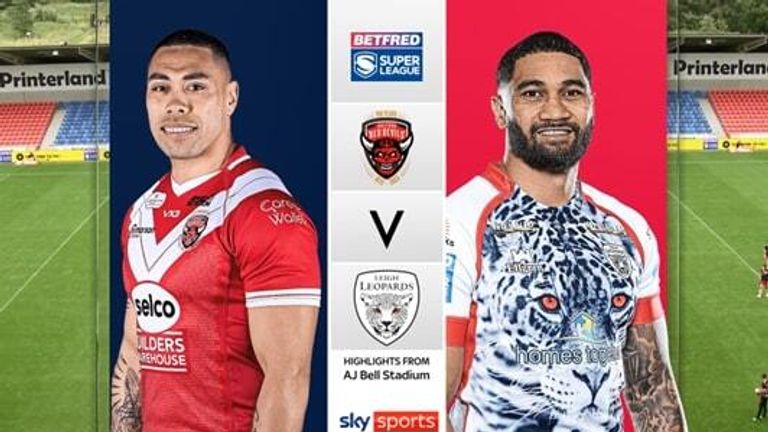Salford Red Devils 22 24 Leigh Leopards Super League Highlights Video Watch Tv Show Sky
