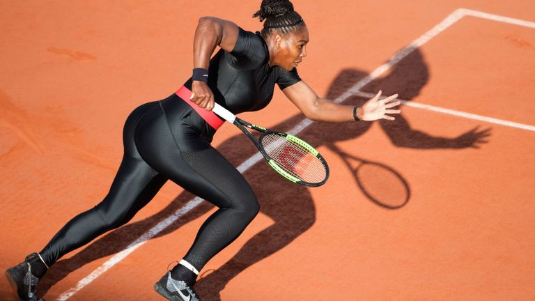 Serena Williams was banned from wearing her black catsuit by French Open organisers back in 2018