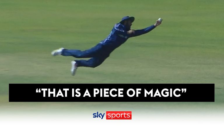 Scotland&#39;s Sharif takes one of the catches of the tournament
