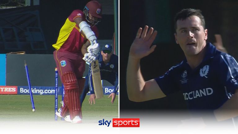 Sole removes Mayers - Scotland vs West Indies