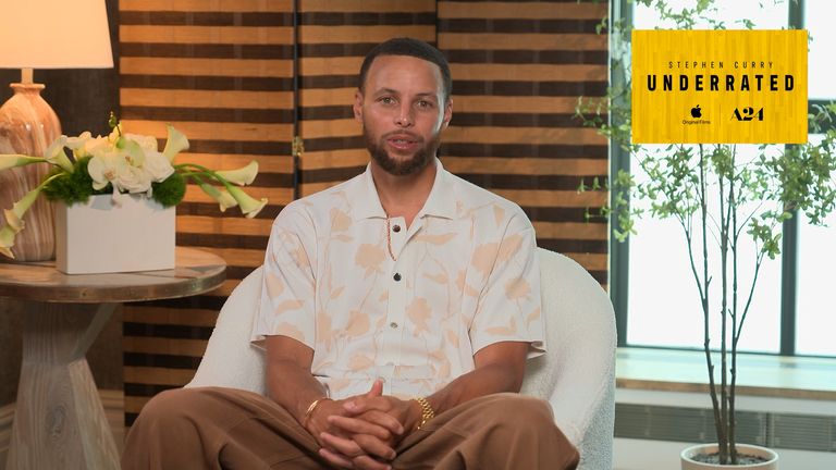 Golden State Warriors' Stephen Curry sat down with Sky Sports to discuss his path to stardom and the release of his latest documentary - 'Underrated' - which airs on Apple TV+ from July 21