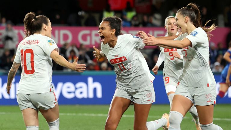 Switzerland beat the Philippines 2-0 in their Women's World Cup opener