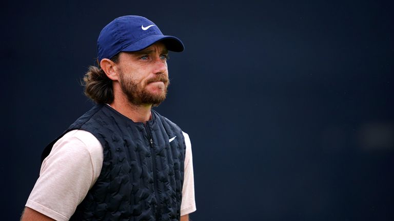 England's Tommy Fleetwood during day three of The Open 
