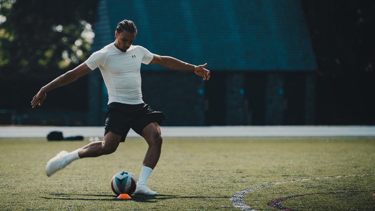 Trent Alexander-Arnold at Under Armour's Human Performance Centre in Portland taking part in a pre-season training camp.