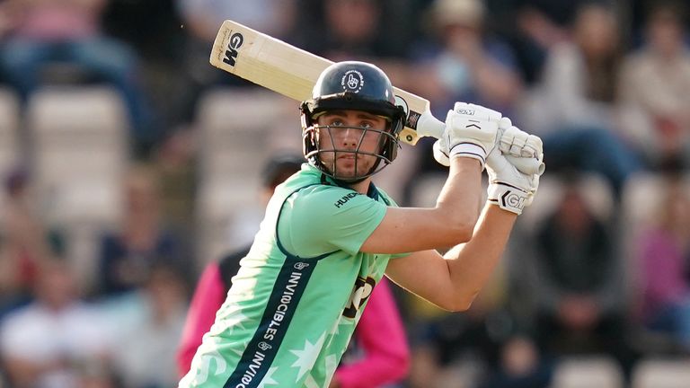 Southern Brave v Oval Invincibles - The Hundred - The Ageas Bowl
Oval Invincibles' Will Jacks during The Hundred match at The Ageas Bowl, Southampton. Picture date: Monday August 16, 2021.