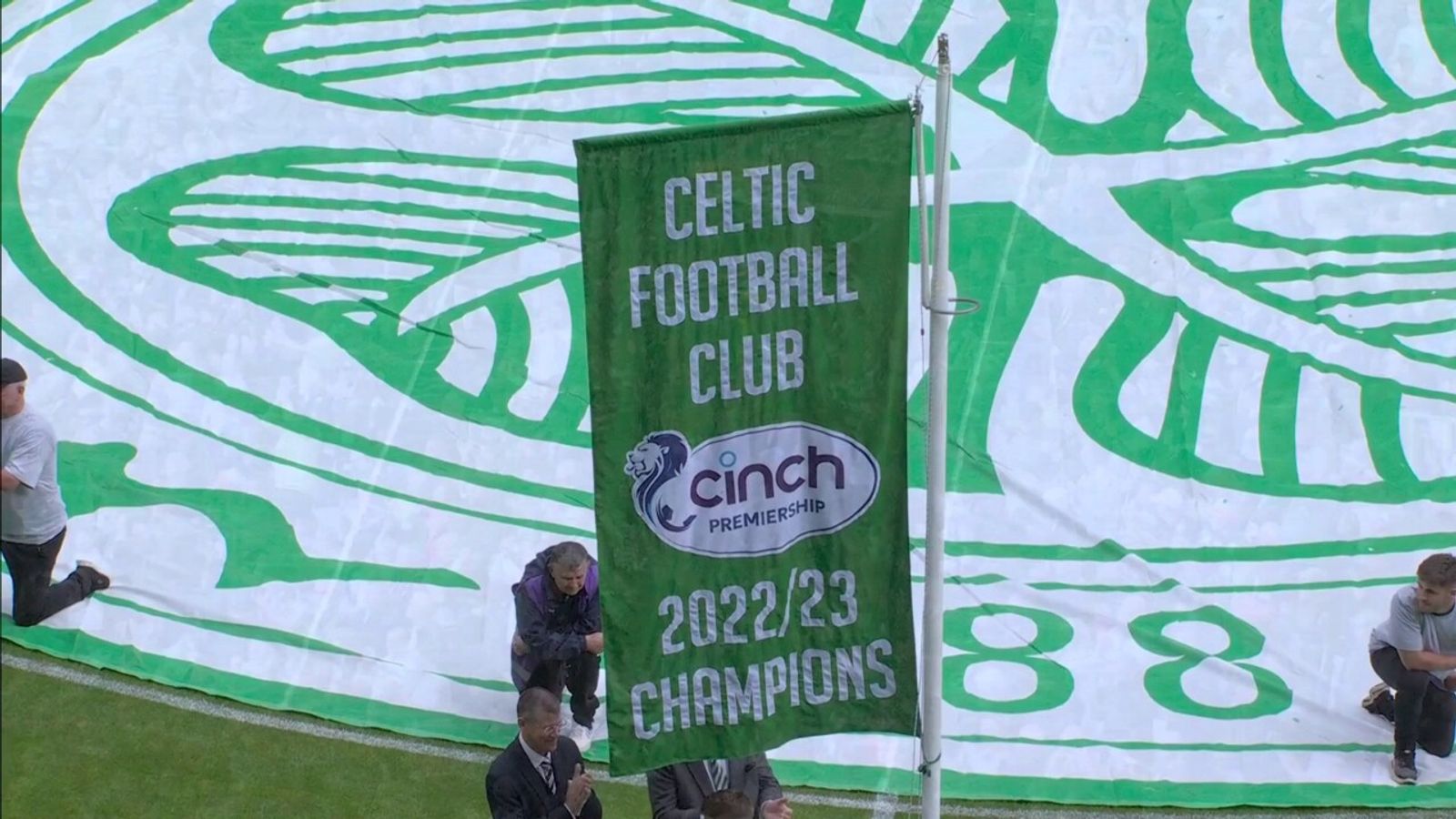 Celtic raise the Champions flag! | Football News | Sky Sports