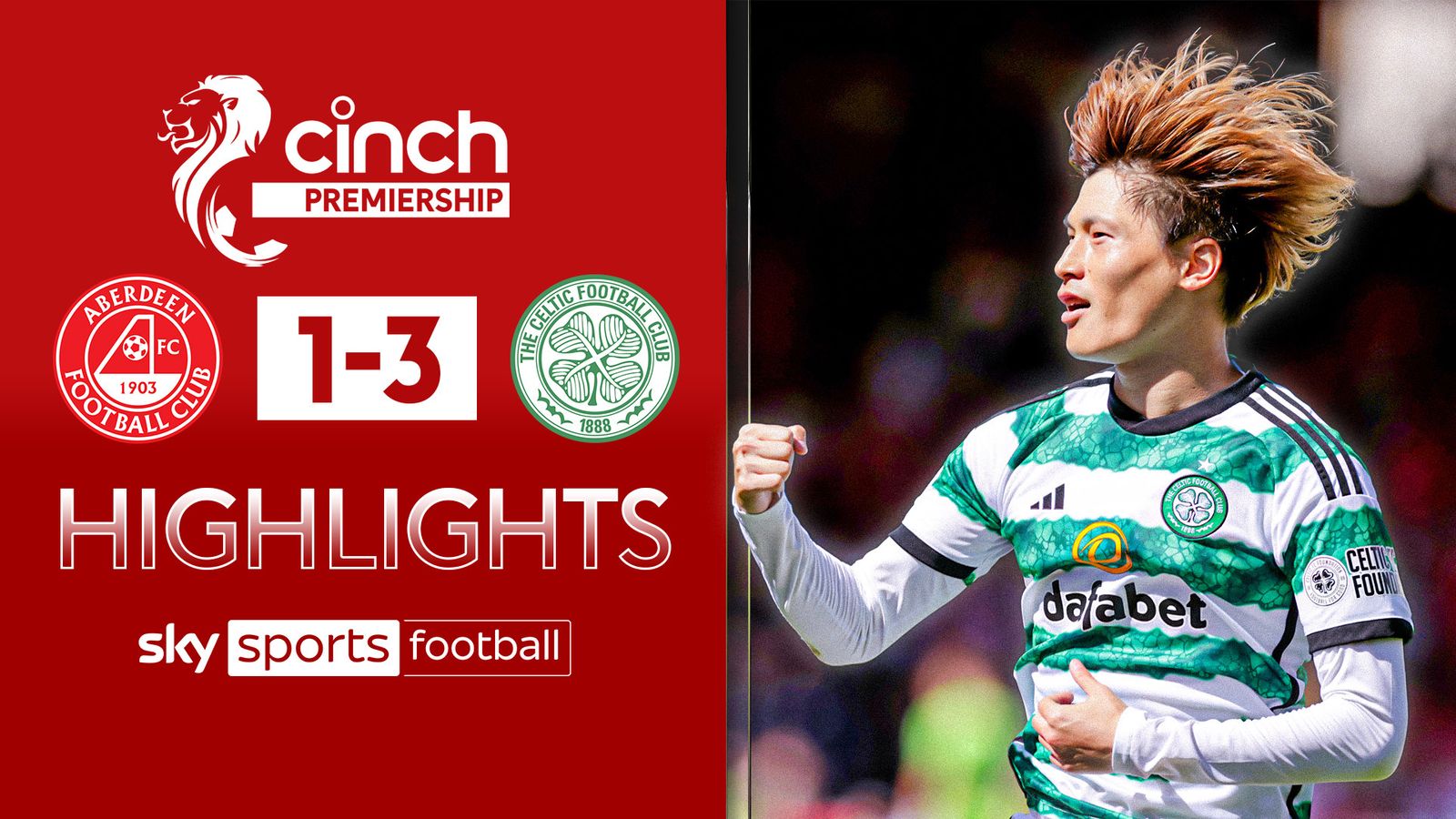 Nicky Riley Celtic Aberdeen 1 - 3 Celtic - Match Report & Highlights