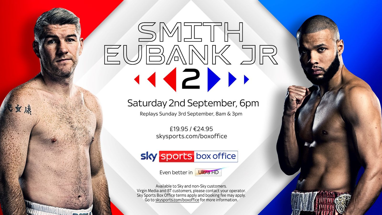 Smith vs Eubank Jr 2 Timing, pricing, booking details for British middleweight rematch in Manchester on September 2 Boxing News Sky Sports