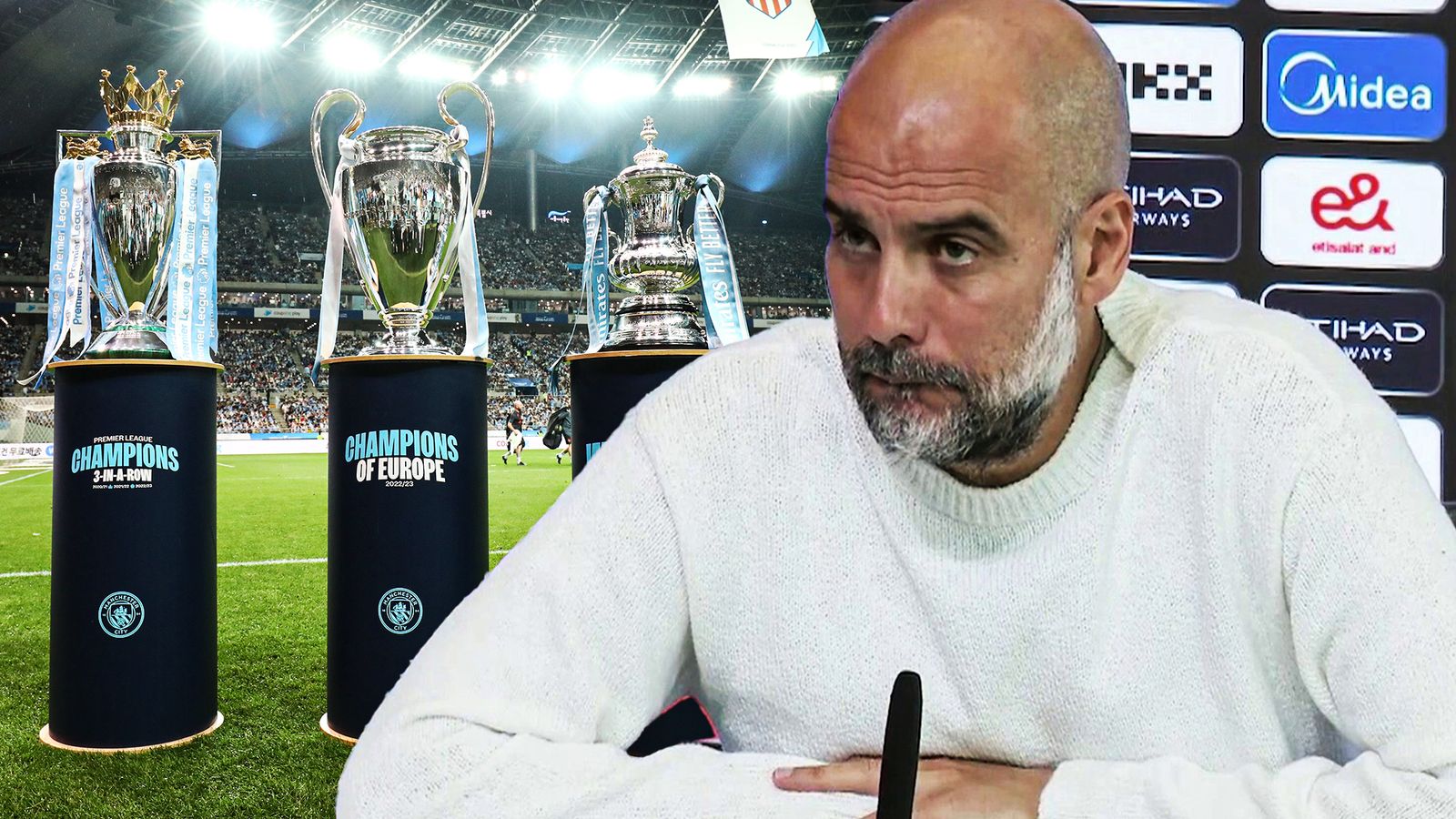 Pep Guardiola: Man City Boss Says Treble Success Is 'impossible To ...