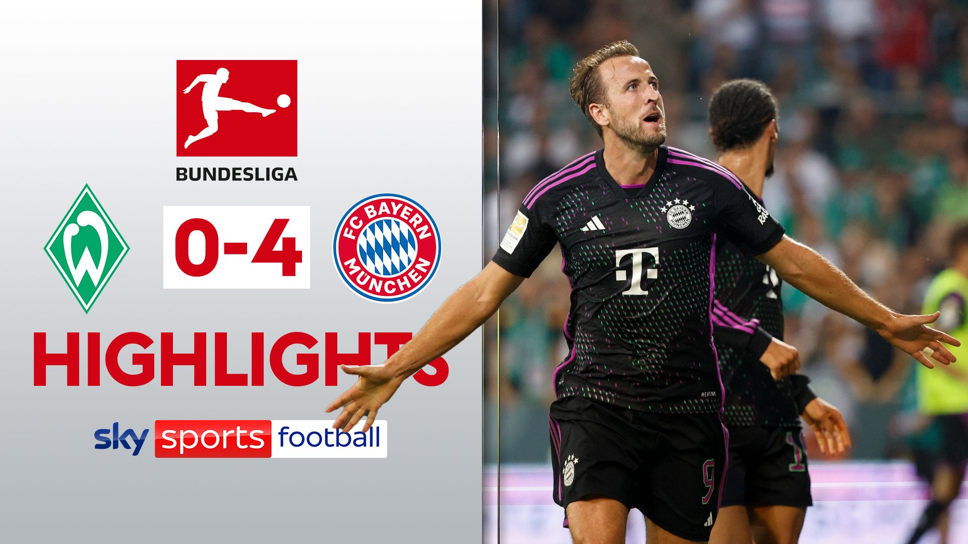 Bremen 0-4 Bayern | Kane scores and assists on Bundesliga debut