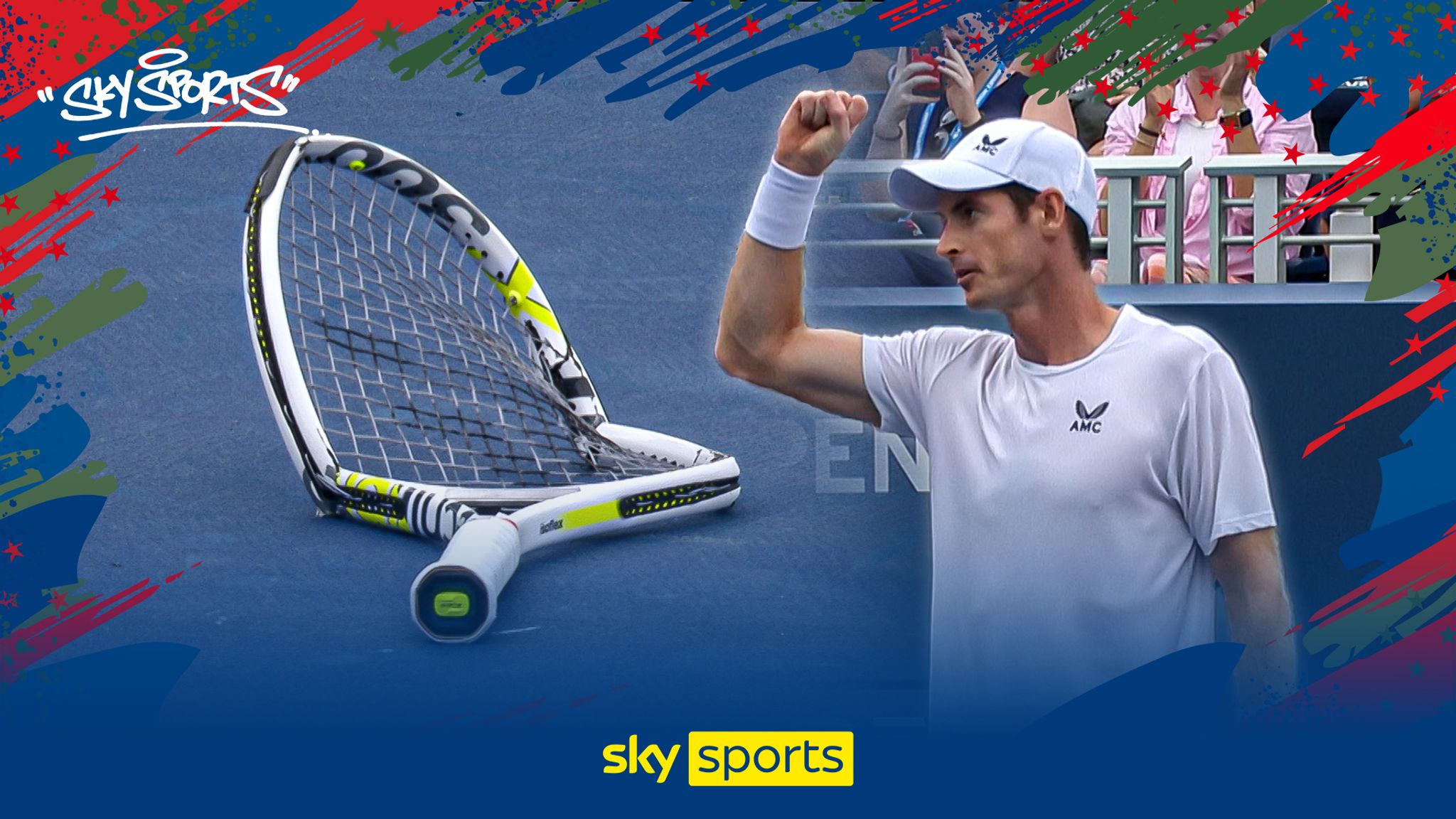 Corentin Moutet smashes racket after Andy Murray breaks back! Tennis News Sky Sports