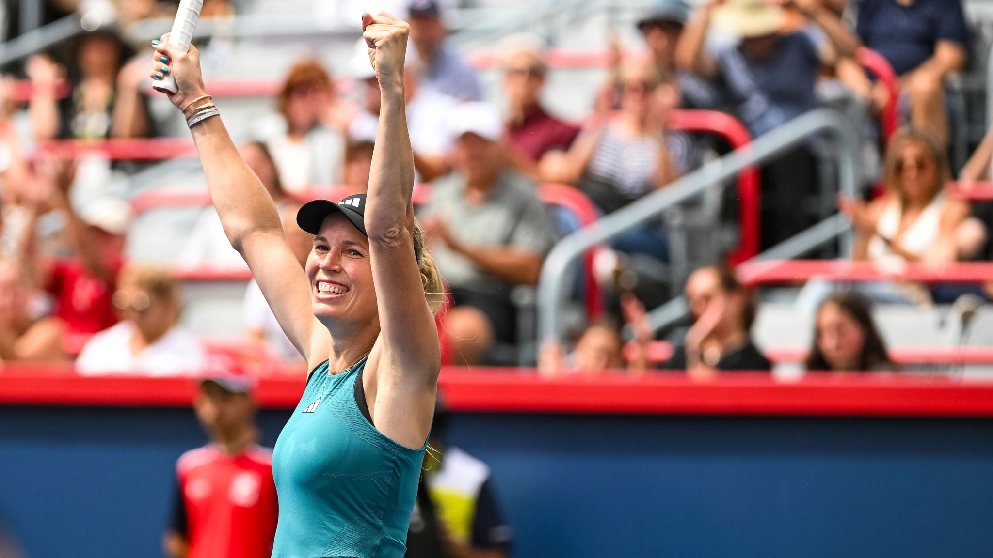 Caroline Wozniacki Makes Winning Return To Tennis At National Bank Open