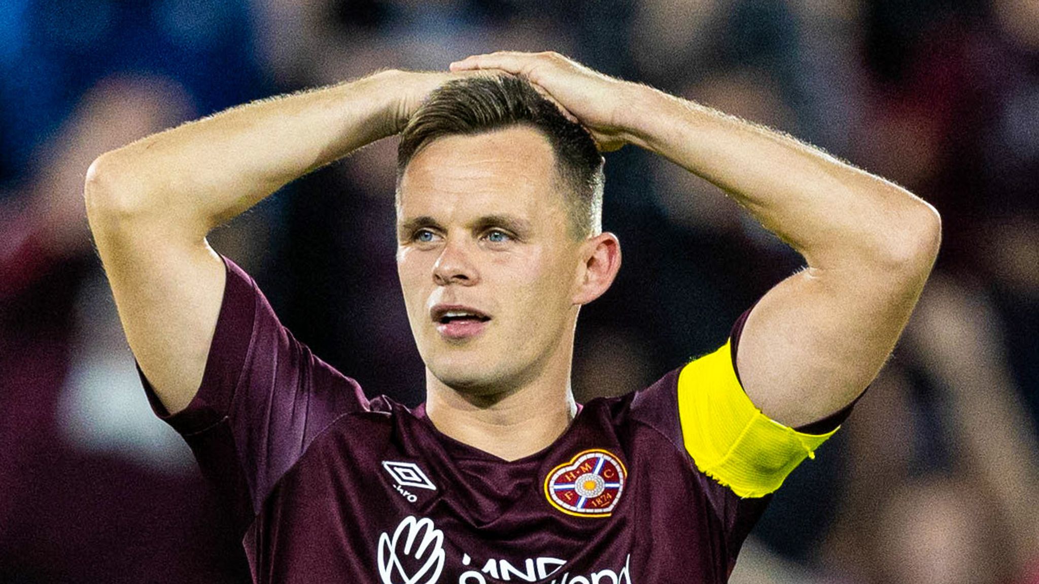 Lawrence Shankland hopes he can improve his form at Hearts which would  boost his chances of reclaiming a spot on the Scotland squad ahead of Euro  2024.