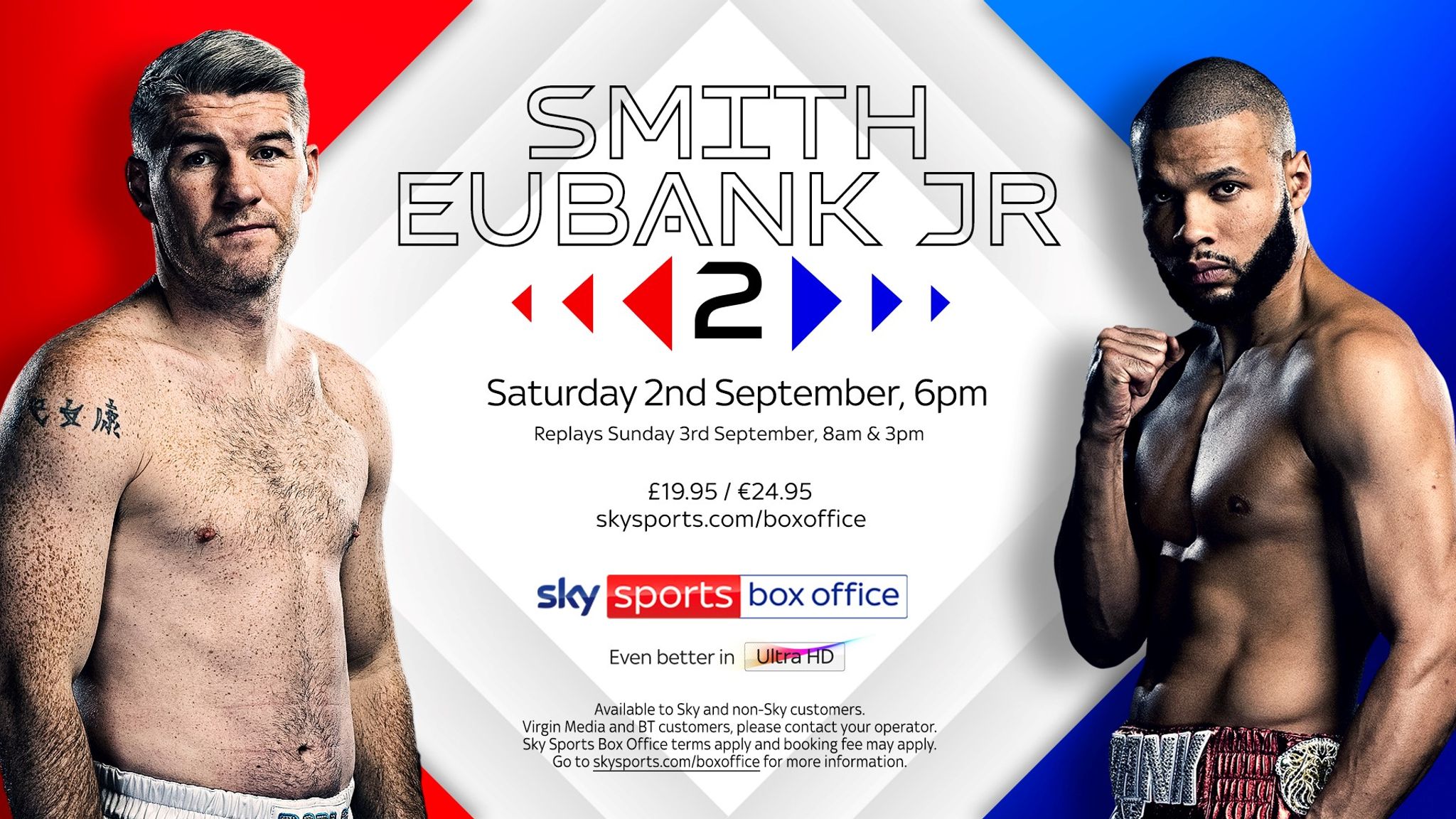 Smith vs Eubank Jr 2 Timing, pricing, booking details for British middleweight rematch in Manchester on September 2 Boxing News Sky Sports