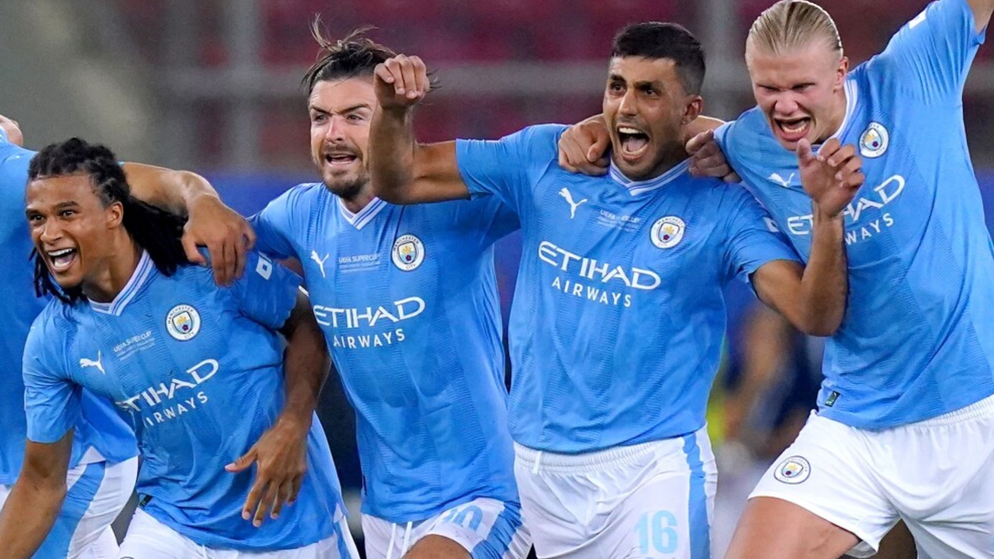 Man City 1-1 Sevilla (5-4 on penalties): European champions win first Super  Cup after shootout success | Football News | Sky Sports